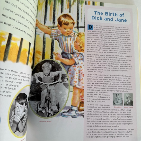 Growing Up With Dick and Jane American Dream Book with Sampler and Cut-out Dolls - Picture 4 of 12